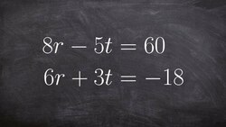 Solve a System of Equations with Elimination when Your Solutions are Fractions Instructional Video