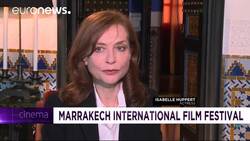 Actress Isabelle Huppert pays tribute to director Paul Verhoeven at the Marrakech Film Festival News Clip