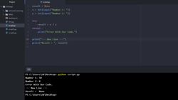 Fix the errors in a computer program or algorithm : Exceptions Handling Instructional Video