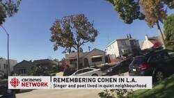 CBC's Zulekha Nathoo visits Leonard Cohen's L.A. neighbourhood News Clip