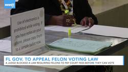 Florida Governor To Appeal Court Decision On Felon Voting News Clip