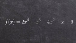 Learn how to find all the possible rational zeros of a polynomial Instructional Video