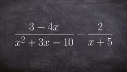 Use factoring to help us determine the LCD when subtracting two rational expressions Instructional Video