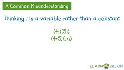 Multiplying Imaginary Numbers Using the Distributive Property Instructional Video