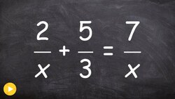 Solving a basic rational equation by multiplying each term by the LCD Instructional Video