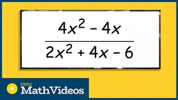 Simplify a Rational Expression and label restricted values Instructional Video