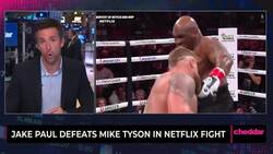 Jake Paul Defeats Mike Tyson in Netflix Fight News Clip