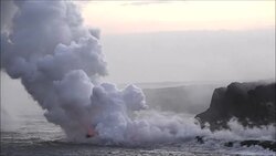 Kalapana Lava Flow Stock Footage