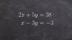 Solving systems of equations tutorial with substitution Instructional Video