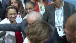 CLEAN : Brazil's Lula greets supporters upon arrival at COP27 News Clip