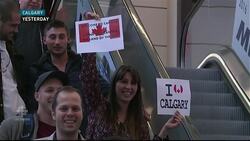 Canada welcomes refugees News Clip