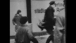 Injured Man Carried Through the Streets (from Berlin 1920-1929) Stock Footage
