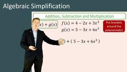 Algebraic Simplification: Addition, Subtraction, and Multiplication of Algebraic Terms Instructional Video