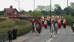Procession of Queen Elizabeth's coffin makes its way down the long walk News Clip