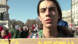 CLEAN: Portuguese protesters accuse government, creditors of robbery News Clip