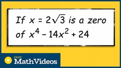 Given a zero find the remaining zeros Instructional Video