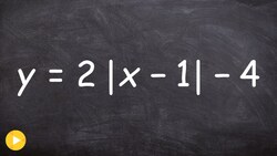 How to graph an absolute value equation using transformations Instructional Video