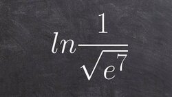 Pre-Calculus - Evaluating a Natural Logarithm with a Radical in the Denominator Instructional Video
