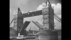 Tower Bridge on River Thames in London News Clip