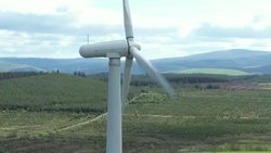 Wind turbines on a wind farm News Clip