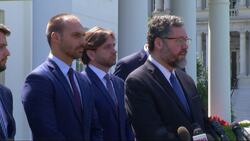 High-level Brazil delegation at WH talking US aid News Clip