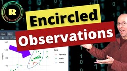Encircled observations - use ggplot and ggalt to create great plots and data visualization. Instructional Video