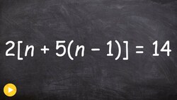Solving an equation with brackets Instructional Video