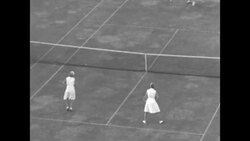 US Women's Tennis team defeats Britain in 1933 Wightman Cup tournament News Clip