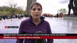 Kyiv tears down Soviet-era People's Friendship statue News Clip