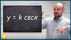 Exam Review Understanding the cosecant graph to determine the range Instructional Video