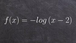 How to determine the characteristics of a logarithmic graph transformed - Online Tutor Instructional Video