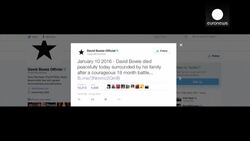 Musical legend David Bowie dies News Clip