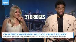 Chadwick Boseman Donated Portion Of Salary To Co-Star Sienna Miller News Clip