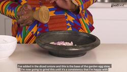 How to make garden eggs stew with boiled green plantain Instructional Video