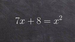 How to factor and solve a trinomial when it is not set to zero Instructional Video