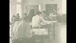 1940s, A team of Native American students play basketball Stock Footage