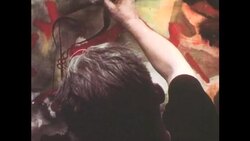 Man Painting, 1950s Stock Footage