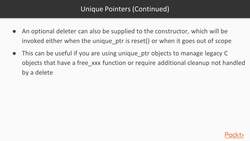 C++ Standard Template Library in Practice - Unique Pointers Instructional Video