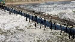 NC fishing pier battered in aftermath of Dorian News Clip