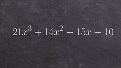 How to factor a polynomial by using the grouping factoring technique Instructional Video