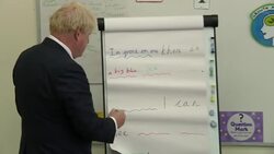 Boris Johnson visiting primary school pupils in Kent News Clip