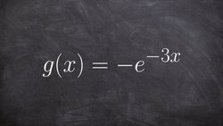 Graph an exponential functions with a reflection about x and y axis Instructional Video