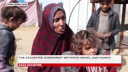 Displaced families in Gaza struggle to rebuild lives amidst rubble and harsh winter News Clip