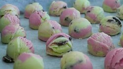 Cookies ice cream Stock Footage