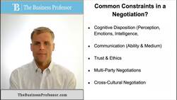Common Constraints in Negotiations Instructional Video