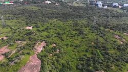 Indian Hills with Fields and Forest Stock Footage