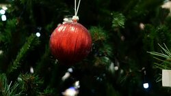 ornaments on Christmas tree Stock Footage