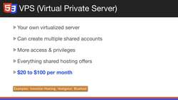 Modern HTML and CSS from the Beginning (Including Sass) - Types Of Web Hosting Instructional Video