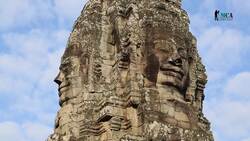 Cambodia, Angkor - Exploring the Bayon Buddhist Temple Instructional Video
