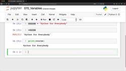 Python for Everybody: The Ultimate Python 3 Bootcamp - Variables Instructional Video